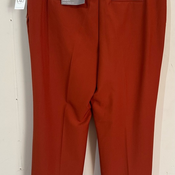 Cato Size 16 Curvy Fit Stretch Waist Burnt Orange Trousers - Picture 5 of 7